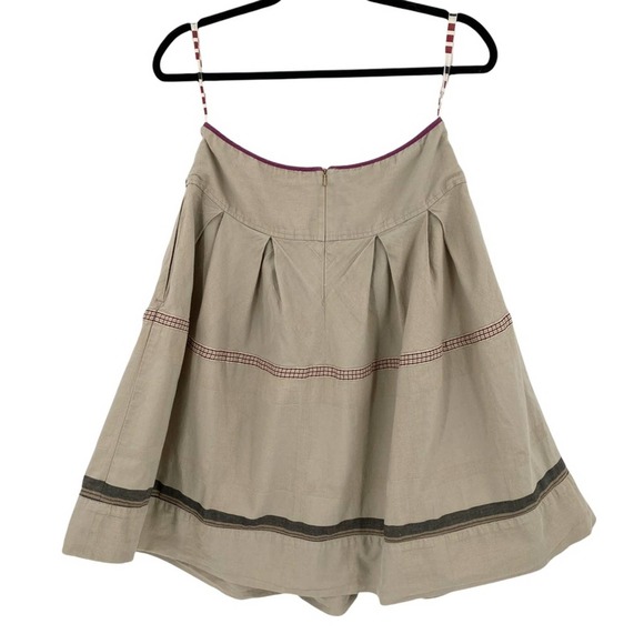 I'M Isola Marras Tiered A-Line Skirt in Beige - Picture 2 of 10